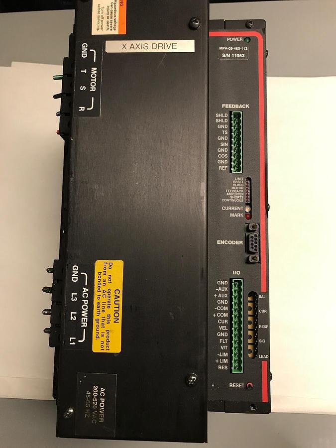 Used Custom Servo Motors,MPA-09-460-112,Servo Amplifier