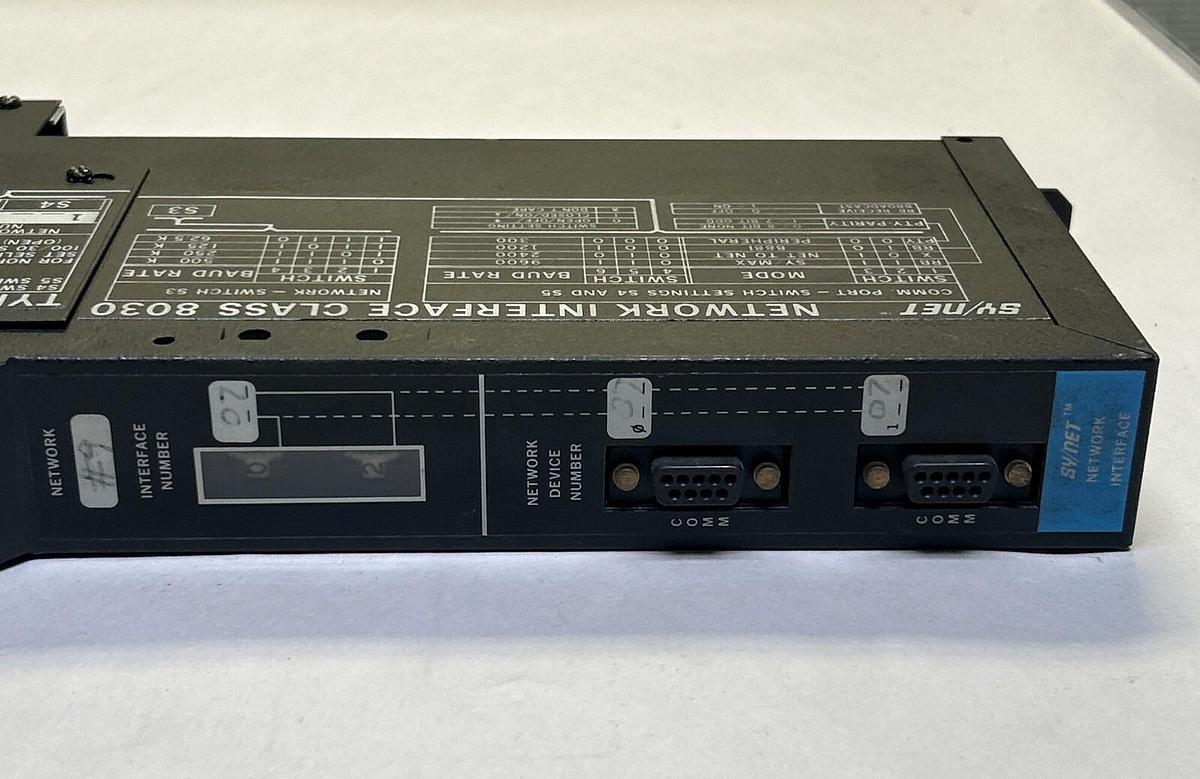 Used SQUARE D SYMAX,8030-CRM-510,NETWORK INTERFACE MODULE