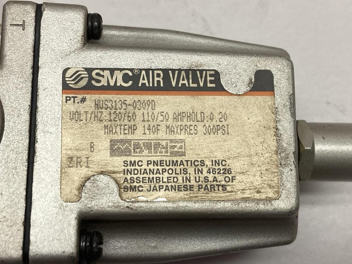 Used SMC,NVS3135-0309D,Air Valve 110/120V 50/60Hz 0.20A