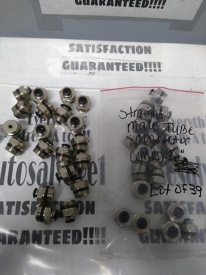 UNBRANDED,NA,TUBE STRAIGHT MALE CONNECTOR 6MMX1/2 IN LOT OF 39