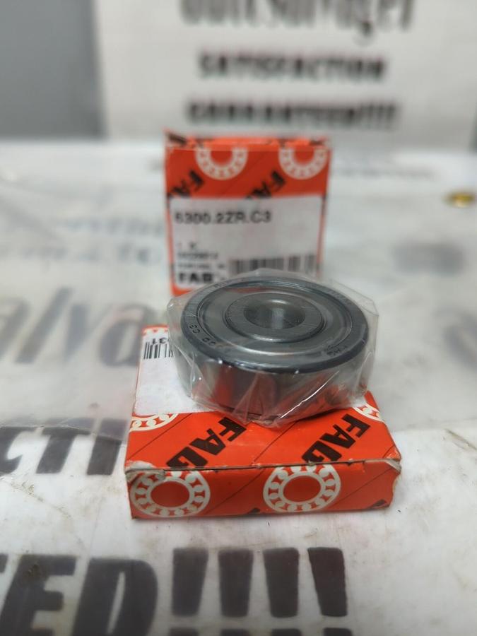 FAG,6300.2ZR.C3,DOUBLE SHIELD DEEP GROOVE BALL BEARING LOT OF 2