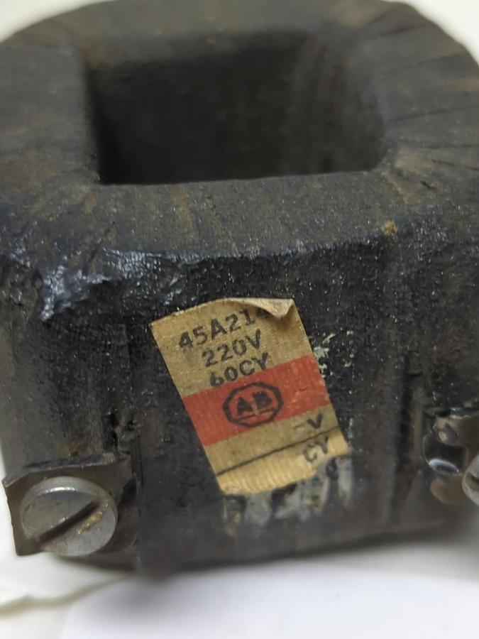 Used ALLEN-BRADLEY,45A214,COIL 220V 60CY LOT OF 2 PRE-OWNED
