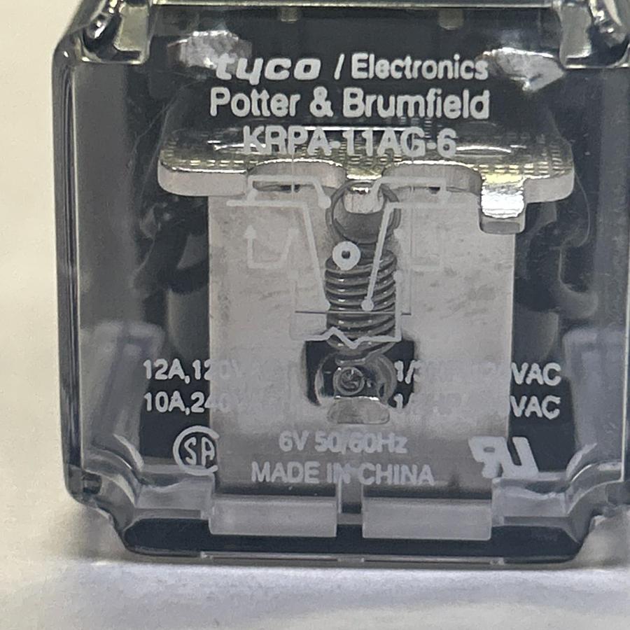Used POTTER & BRUMFIELD,KRPA-11AG-6,RELAY 6V