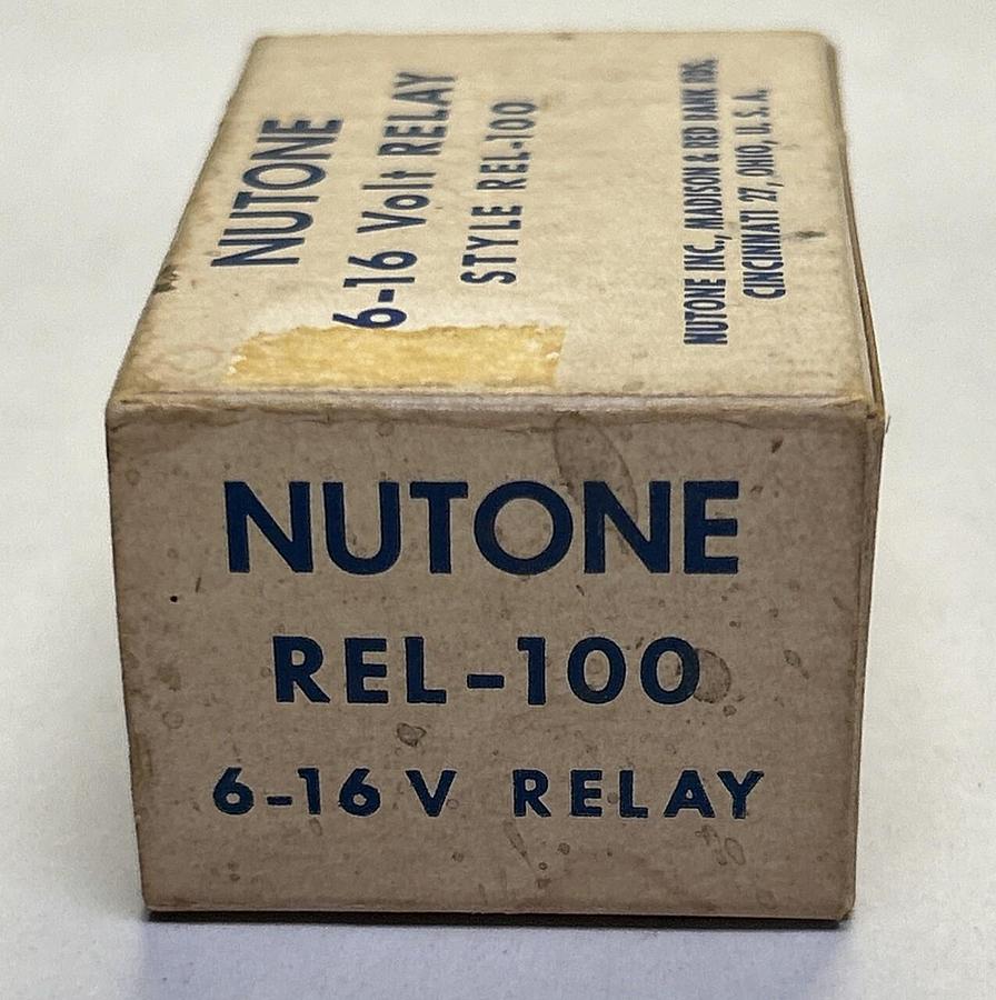 NUTONE,REL-100,RELAY 6-16V NOS