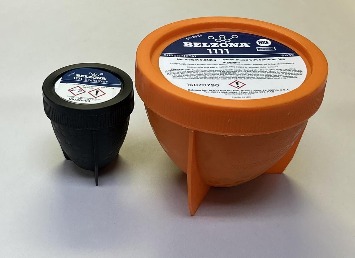 BELZONA,1111,SUPER METAL BASE & SOLIDIFIRE SET NOS