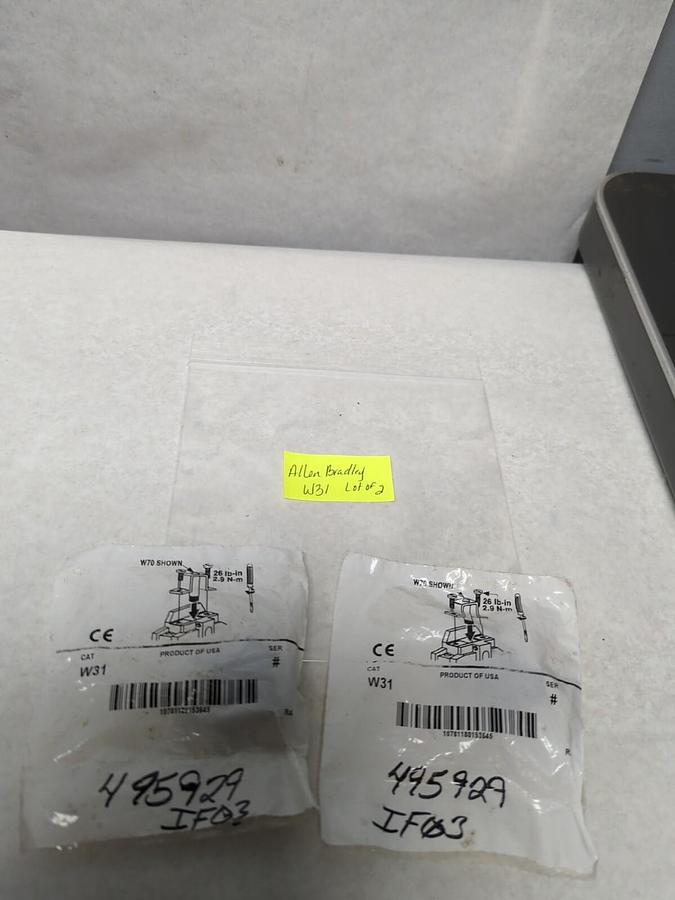 ALLEN BRADLEY,W31,OVERLOAD RELAY HEATER ELEMENT LOT OF 2 NEW