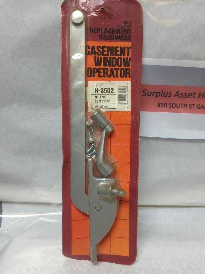 PRIMELINE PARTS CO.,H-3502,CASEMENT WINDOW OPERATOR 9 IN ARM L. HAND NOS