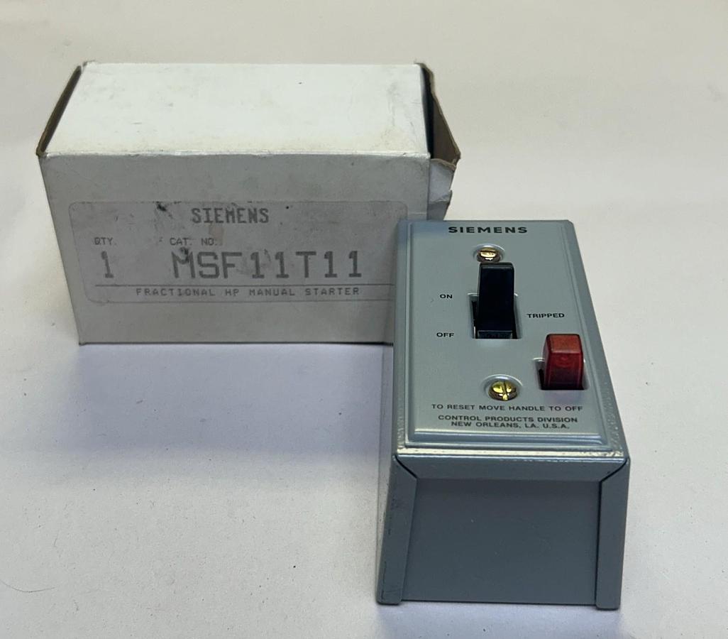 SIEMENS,MSF11T11,FRACTIONAL HP MANUAL STARTER NOS