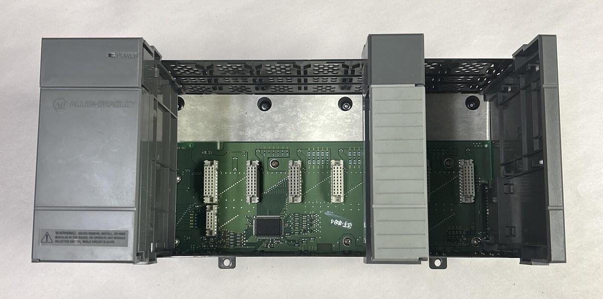 Used ALLEN BRADLEY,1746-A7,SLOT RACK W/ 1746-P1 POWER SUPPLY