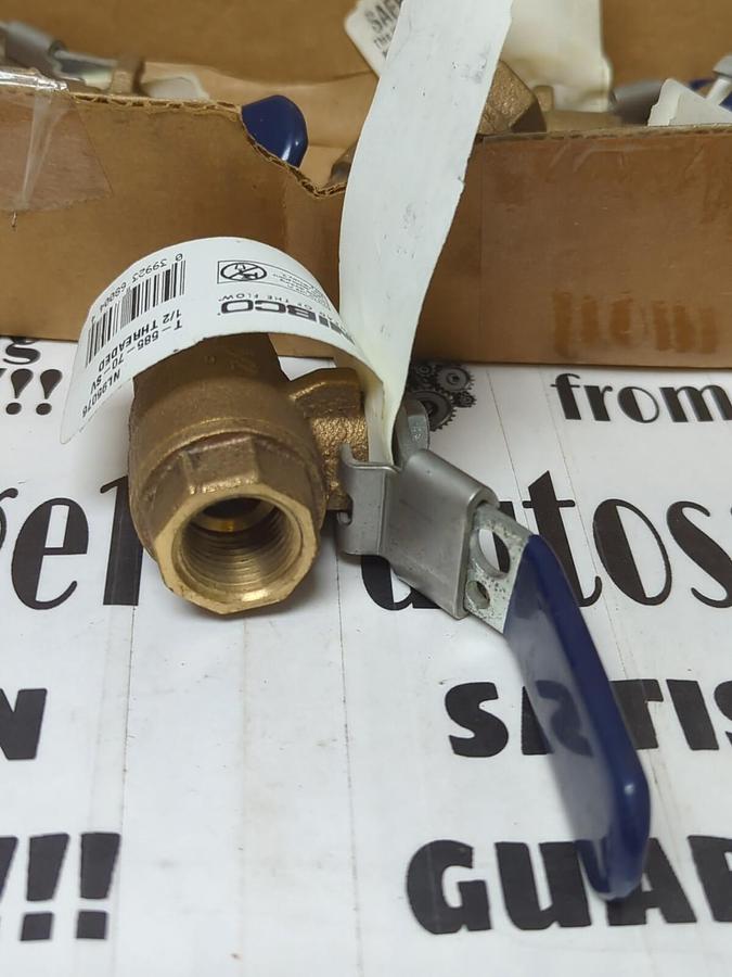 NIBCO,T-585-70-SV,1/2 INCH THREADED SAFETY VENT VALVE W/ LOCKING HANDLE BOX OF 6