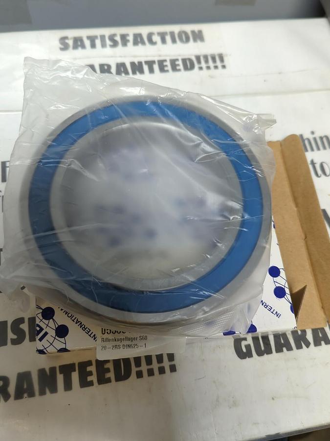 IBB,S6020-2RS,FOOD GRADE ROLLER BEARING 100 ID  150MM OD  NOS