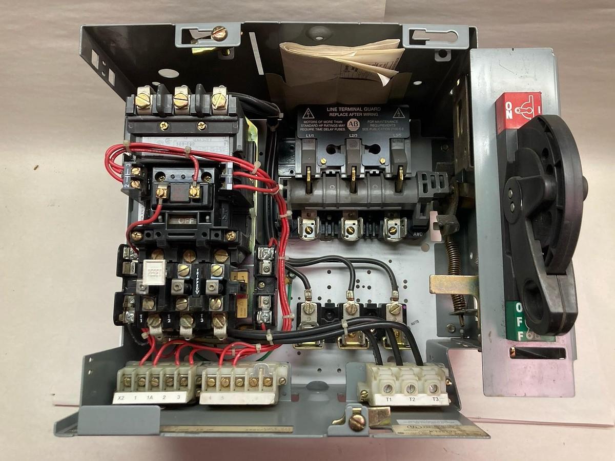 Used Allen-Bradley,2100 2112B,12 INCH Fused MCC Starter Bucket