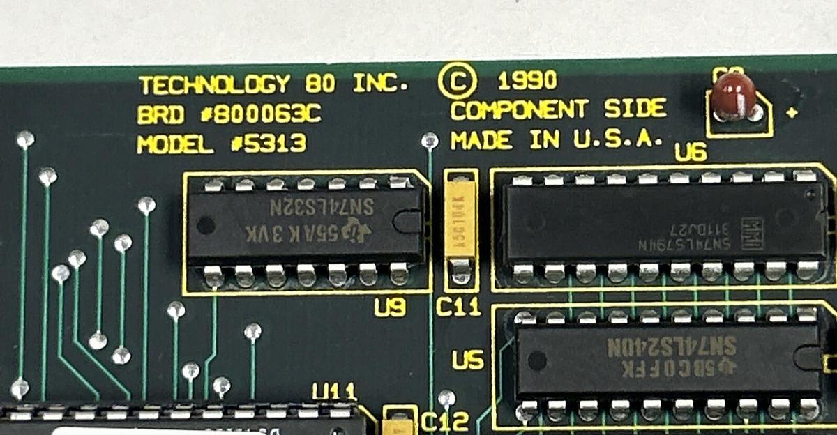TECHNOLOGY,80 INC 800063C,MODEL 5313 CONTROL BOARD NOS