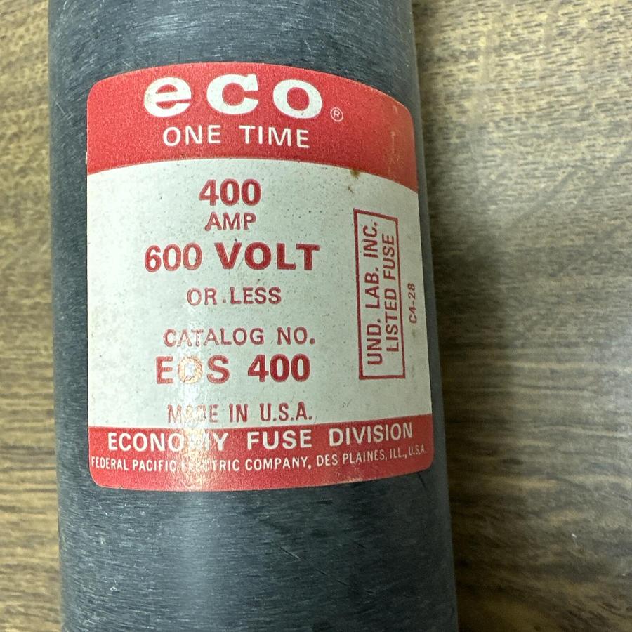 ECO,EOS 400,One Time Fuse 400Amp 600Volt