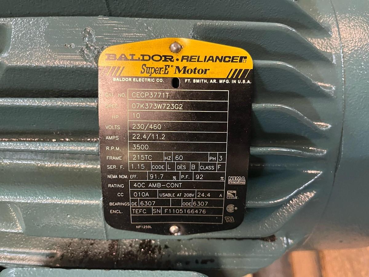 BALDOR,CECP3771T,SUPER E SEVERE DUTY MOTOR 10HP 3500RPM 215TC 3PH