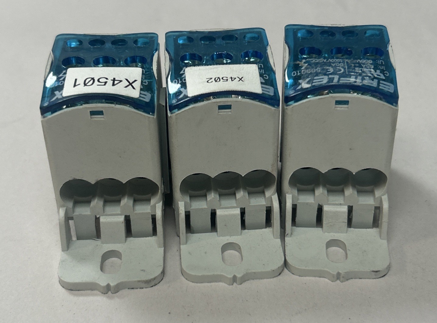 Used ERIFLEX,569010,DISTRIBUTION BLOCK LOT OF 3
