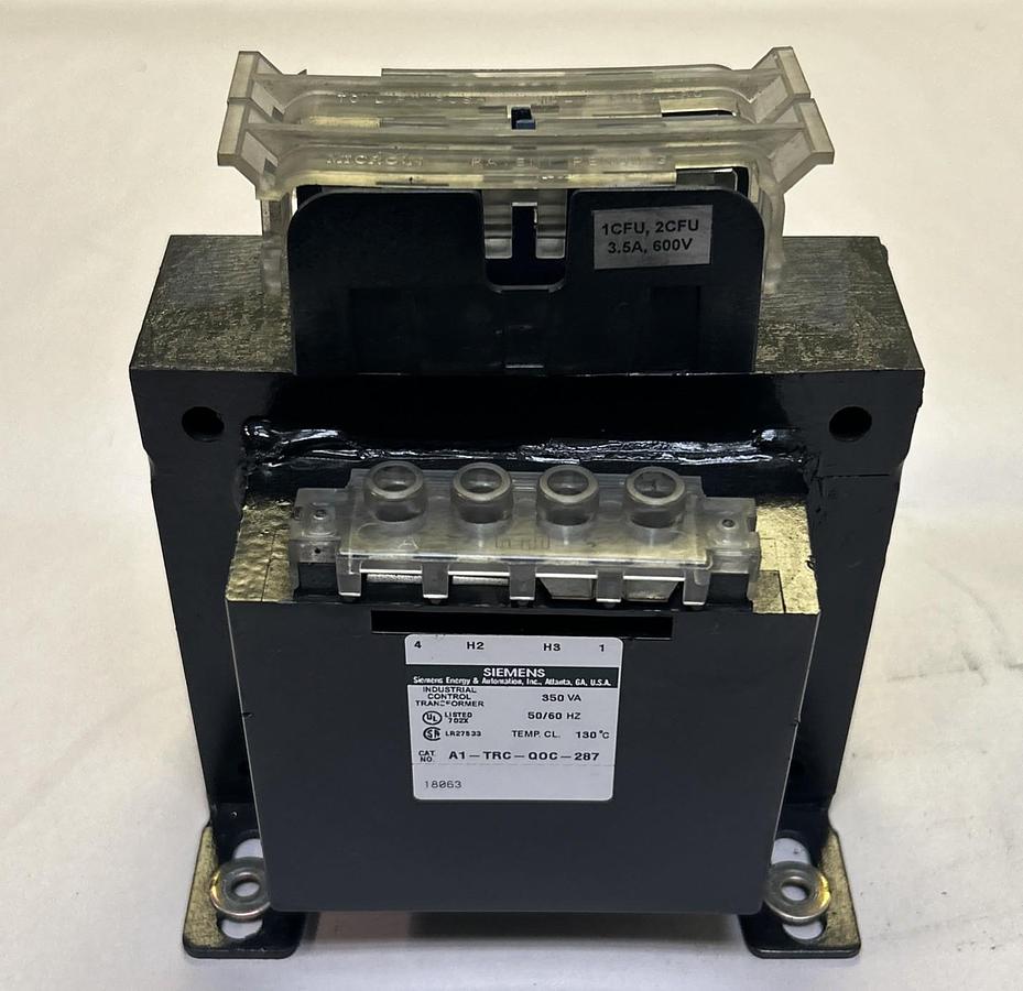 Used SIEMENS,A1-TRC-QOC-287,CONTROL TRANSFORMER 350VA 460/230V PRI 350V SEC