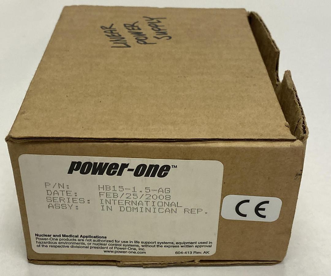 Used POWER-ONE,HB15-1.5-AG,POWER SUPPLY NEW