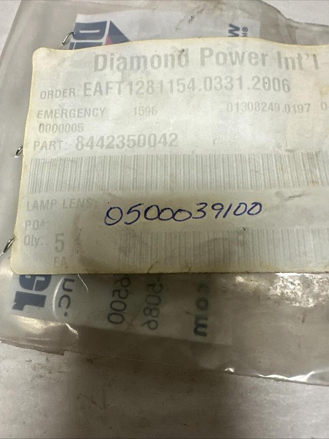 Used Diamond Power,8442350042,Clear LED Indicator Lamps LOT of 5