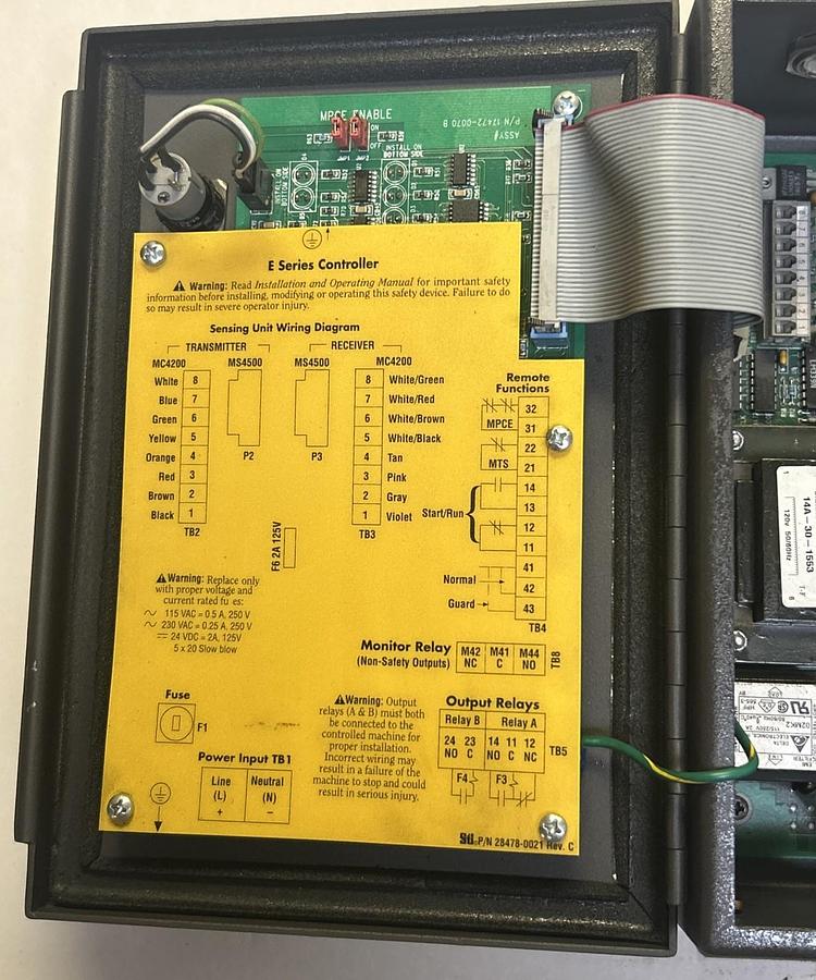 Used STI,MC42E-1-AC1,LIGHT CURTAIN CONTROLLER