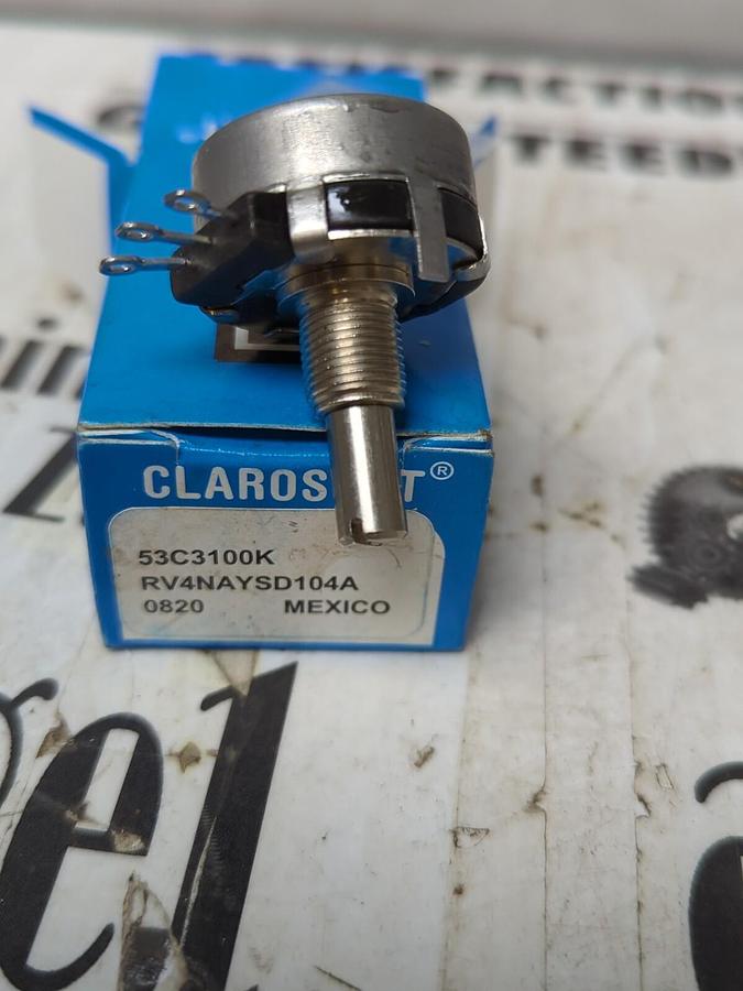 CLAROSTAT,53C3100K RV4NAYSD104A, POTENTIOMETER NEW
