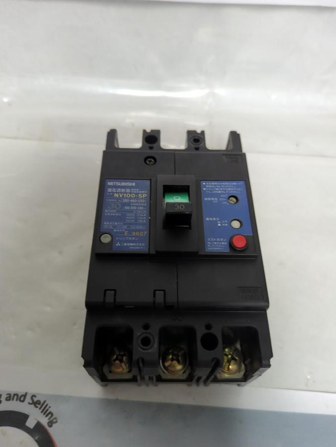 Used MITSUBISHI,NV100-SP,CIRCUIT BREAKER 30 AMP 3-POLE PRE-OWNED
