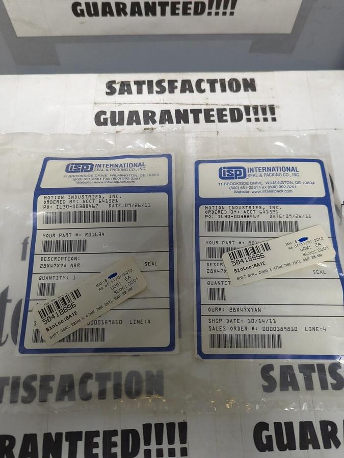 NBR,28X47X7A,SHAFT SEALS LOT OF 2 NOS