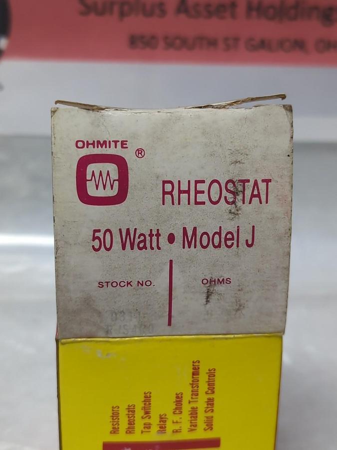 OHMITE,RJS4R0,RHEOSTAT MODEL J NOS