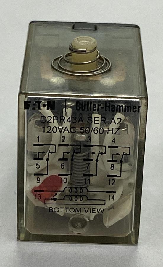 Eaton Cutler-Hammer,D2PR43A,Relay Lot Of 2 NOS