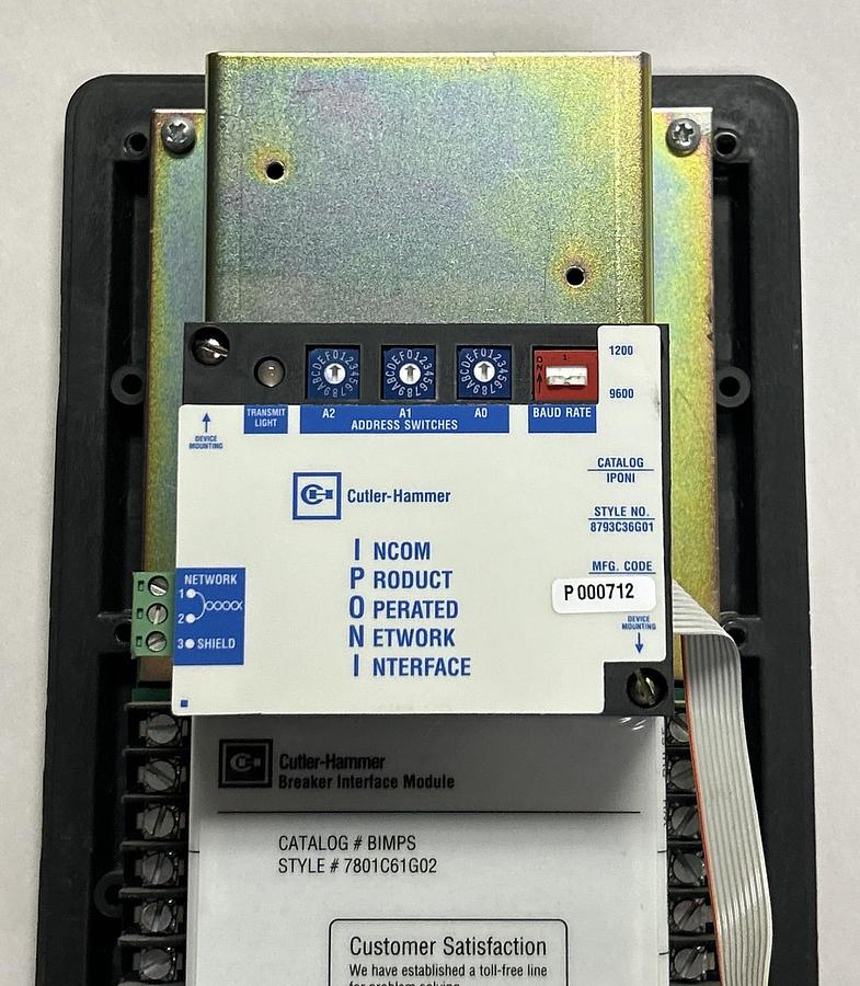 Used CUTLER-HAMMER,BIMPS 7801C61G02,BREAKER INTERFACE MODULE