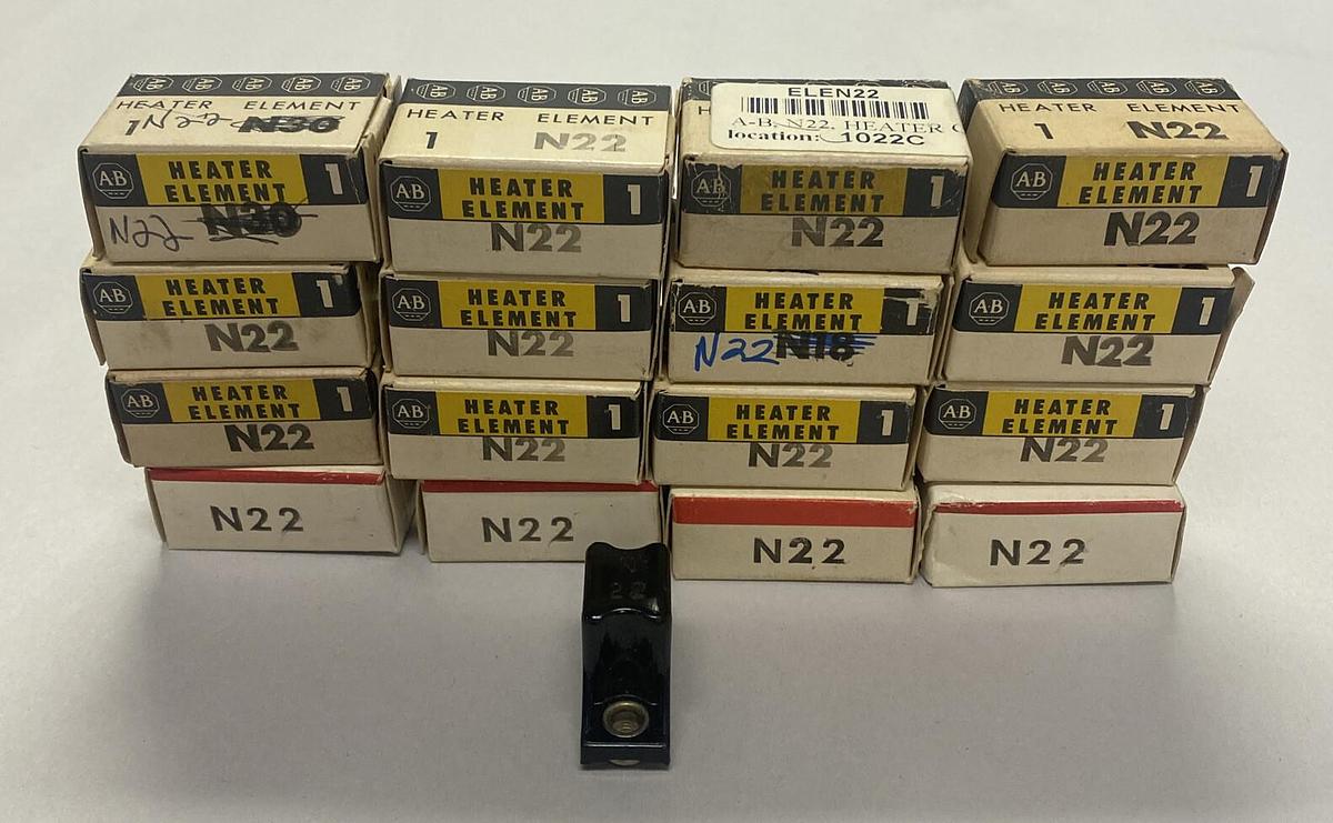 ALLEN BRADLEY,N22,HEATER ELEMENT LOT OF 16 NEW