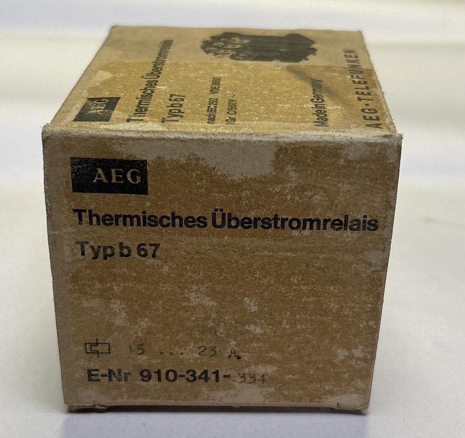 AEG,910-341-334,THERMAL OVERLOAD RELAY NOS