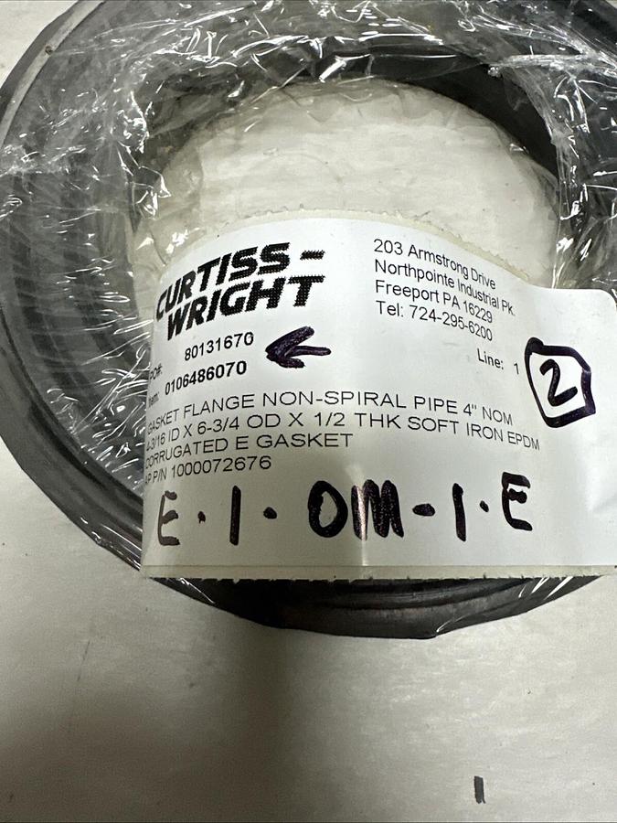 Used Curtiss Wright,0106486070,Flange Gasket