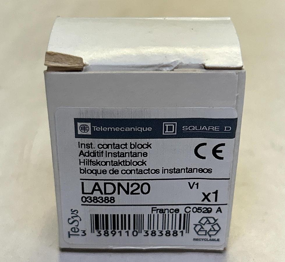 Used TELEMECANIQUE,LADN20,CONTACT BLOCK NOS