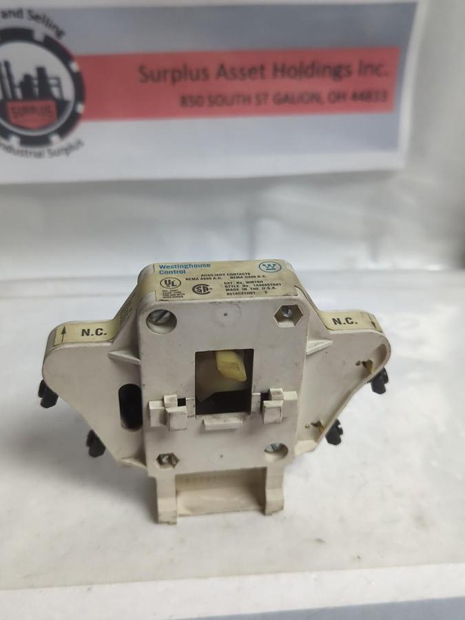 Used WESTINGHOUSE,WM16H,STYLE 1A96651G01,AUXILIARY CONTACTPRE-OWNED