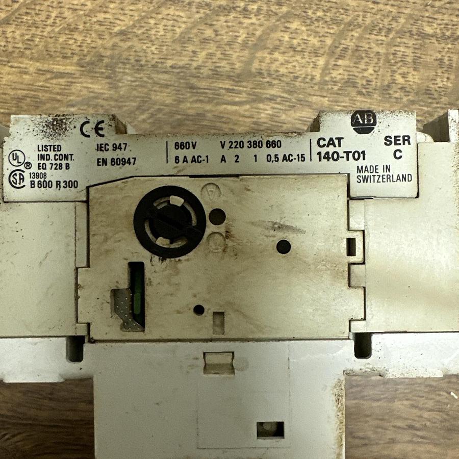 Used Allen Bradley,140-MN-1000 SER C,Manual Motor Starter