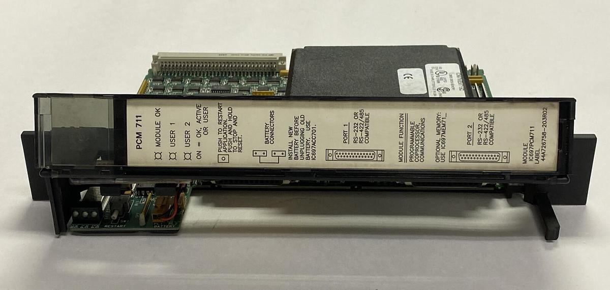Used GE FANUC,IC697PCM711,PROGRAMMABLE COPROCESSOR MODULE