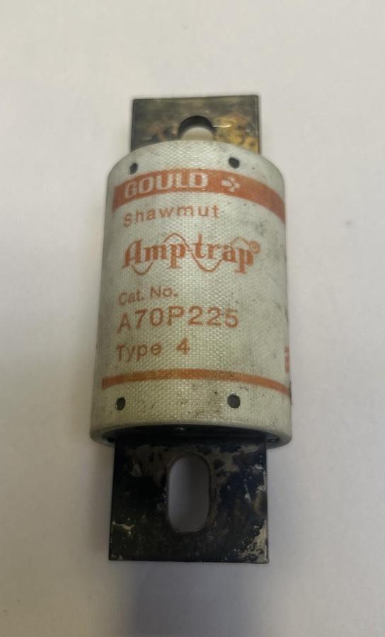 Used GOULD SHAWMUT,A70P225,FUSE 225A 700V