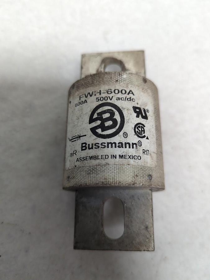Used COOPER BUSSMANN,FWH-600A,SEMI-CONDUCTOR 600 AMP FUSE PRE-OWNED