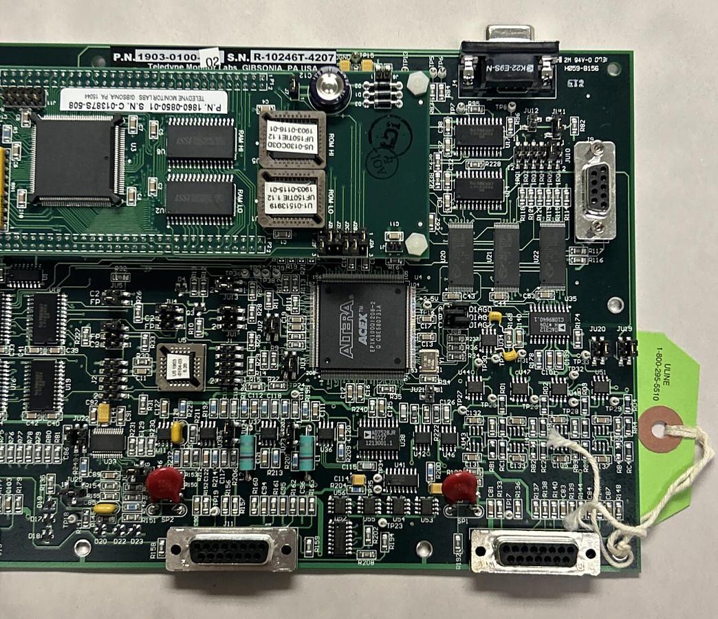 Used TELEDYNE,1903-0100-02,TIE MOTHERBOARD PC BOARD