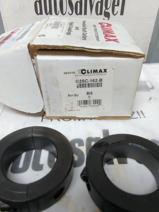 CLIMAX,G2SC-162-B,1-5/8 INCH SHAFT COLLAR  DOUBLE SPLIT BOX OF 5 NEW