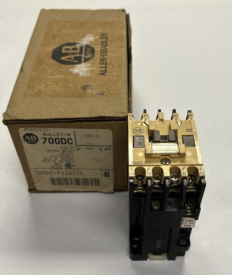 ALLEN BRADLEY,700DC-F220Z25,SER B CONTACTOR 250VDC NEW