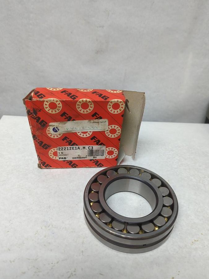 FAG,22212E1A.M.C3,SPHERICAL ROLLER BEARING 60 X 110 X 28 MM NOS