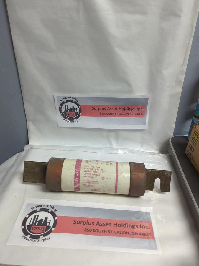 Used GOULD SHAWMUT,TRS500R,TRI-ONIC TIME-DELAY 500 AMP FUSE PRE-OWNED