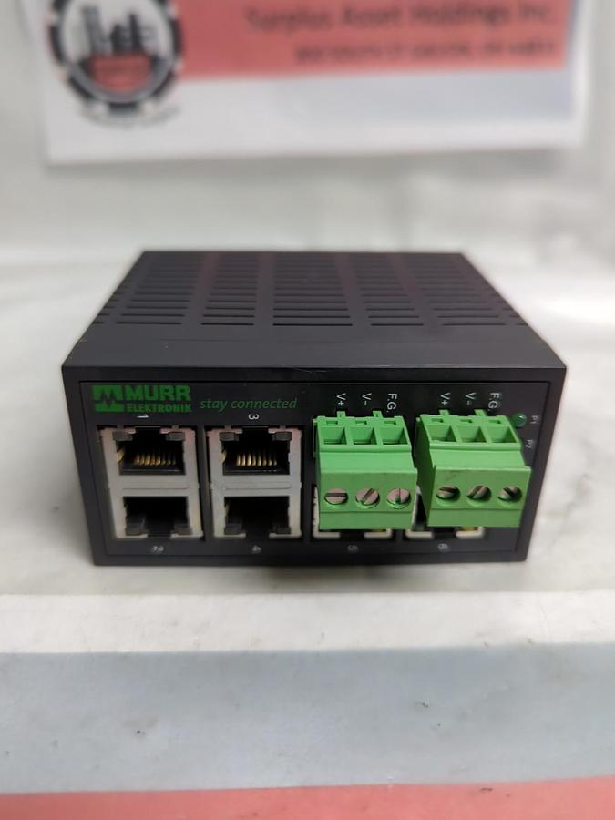 Used MURR,58170,MES 10/100 ETHERNET SWITCH 9-30V 0.6A PRE-OWNED