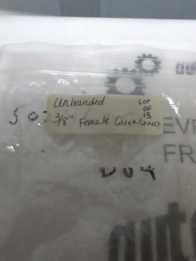 UNBRANDED,3/8 IN,FEMALE BRASS THREADED QUICK CONNECT COUPLER FITTING LOT OF 13