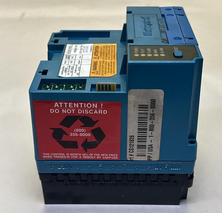 Used HONEYWELL,RM7890A1015,ULTRAVIOLET FLAME AMPLIFIER