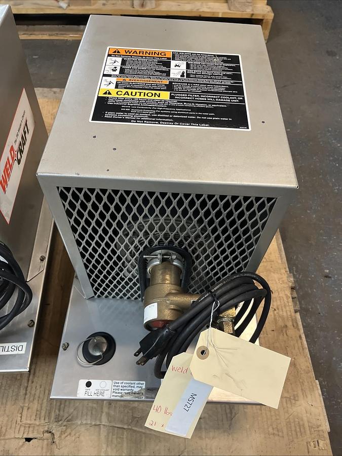 Used WELDCRAFT,3500SS,WELDING COOLER 115V 1PH 3GAL