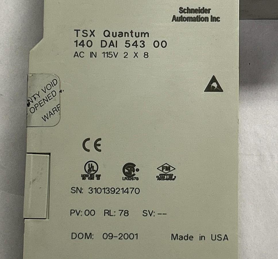 Used SCHNEIDER,140-DAI-543-00,INPUT MODULE