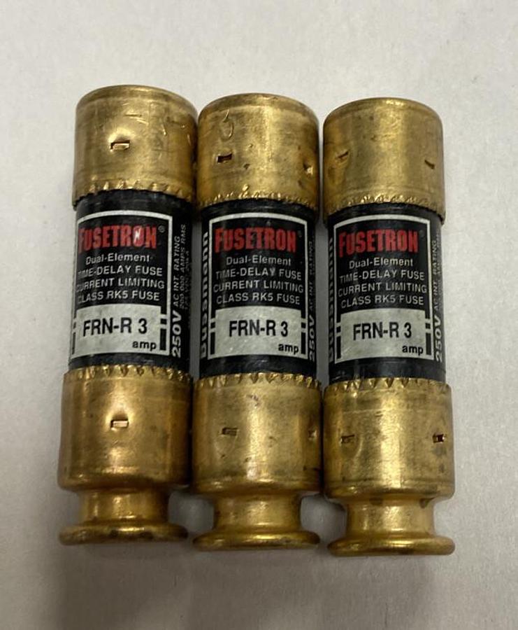 Cooper Bussmann,FRN-R-3,Fuse Lot Of 3 NOS
